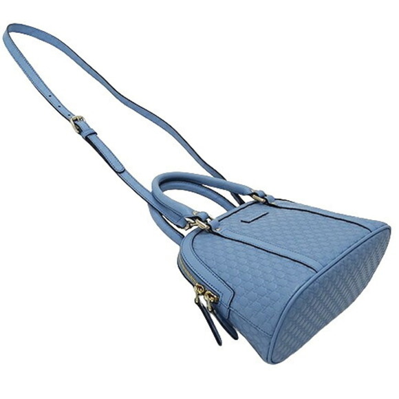 GUCCI Blue Leather Shoulder Bag - Picture 5 of 14